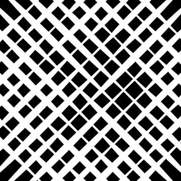 Grid mesh pattern - Irregular intersecting straight lines. monochrome abstrac Illustrazione stock