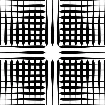 Grid mesh pattern with irregular lines - Seamlessly repeatable Stock Illustration