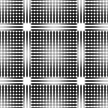 Grid mesh pattern with irregular lines - Seamlessly repeatable Stock Illustration