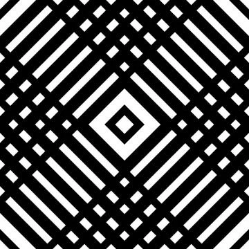 Grid, mesh seamless geometric pattern. Monochrome texture. Vector illustratio Illustrazione stock