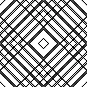 Grid, mesh seamless geometric pattern. Monochrome texture. Vector illustratio Stock Illustration