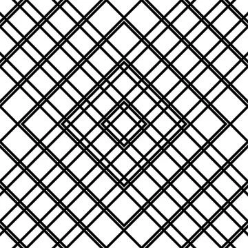 Grid, mesh seamless geometric pattern. Monochrome texture. Vector illustratio Illustrazione stock