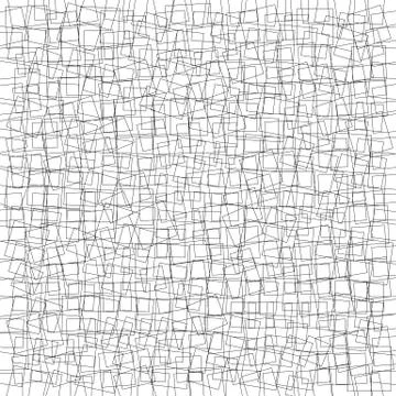 Grid, mesh texture - monochrome geometric pattern, backdrop Stock Illustration