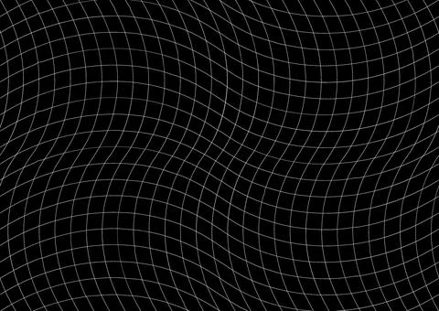 Grid Mesh Wave Abstract Minimal Geometry Black White Pattern Background Stock Illustration