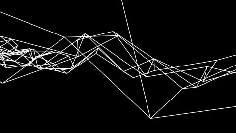 Grid net abstract drawing polygonal wireframe smoke cloud soft simulation 库存插图