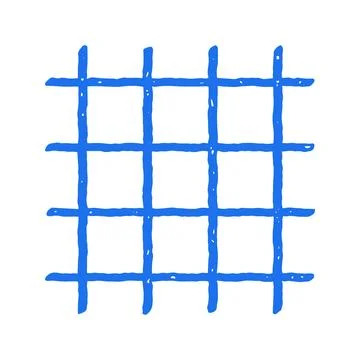 Grid Net Pattern Hand Drawn Vector Illustration Stockillustratie