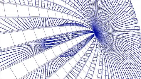 Grid net polygonal wireframe abstract drawing illustration background new Stock Illustration