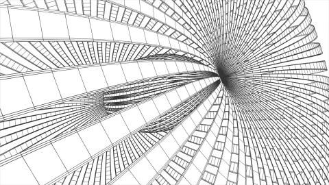 Grid net polygonal wireframe abstract drawing illustration background new Stock Illustration