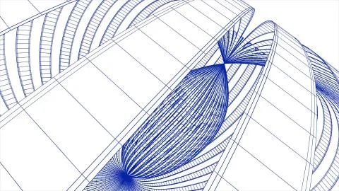 Grid net polygonal wireframe abstract drawing illustration background new Stock Illustration