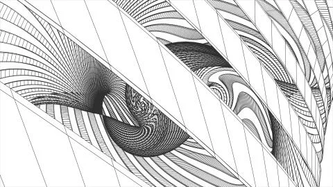 Grid net polygonal wireframe abstract drawing illustration background new Stock Illustration