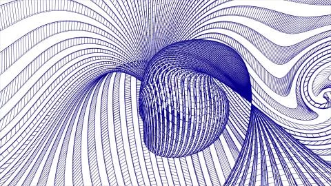 Grid net polygonal wireframe abstract drawing illustration background new Stock Illustration