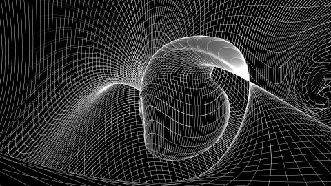 Grid net polygonal wireframe abstract drawing illustration background new Stock Illustration