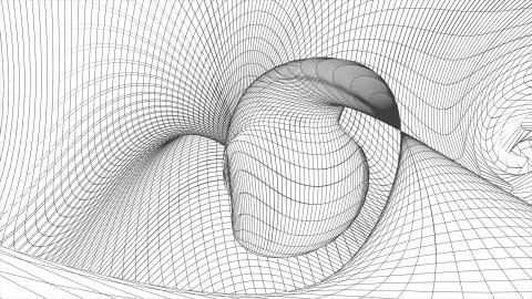 Grid net polygonal wireframe abstract drawing illustration background new 스톡 일러스트