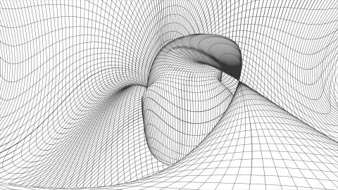 Grid net polygonal wireframe abstract drawing illustration background new Illustrazione stock