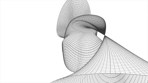 Grid net polygonal wireframe abstract drawing illustration background new Stock Illustration