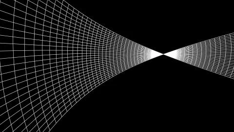 Grid net polygonal wireframe abstract drawing graphics illustration background Stock Illustration