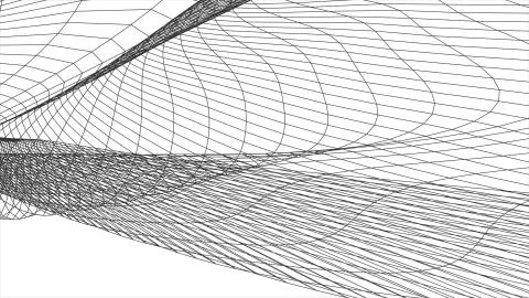 Grid net polygonal wireframe abstract drawing graphics illustration background Stock Illustration