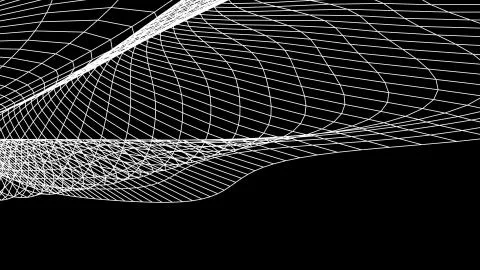 Grid net polygonal wireframe abstract drawing graphics illustration background Stock Illustration