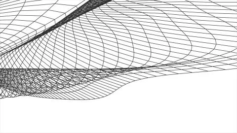 Grid net polygonal wireframe abstract drawing graphics illustration background Stock Illustration