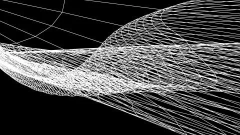 Grid net polygonal wireframe abstract drawing graphics illustration background Stock Illustration