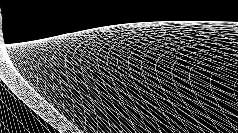 Grid net polygonal wireframe abstract drawing graphics illustration background Stock Illustration