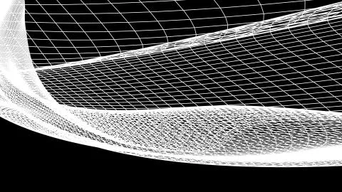 Grid net polygonal wireframe abstract drawing graphics illustration background Stock Illustration