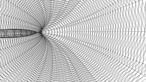 Grid net polygonal wireframe abstract drawing illustration background new Stock Illustration