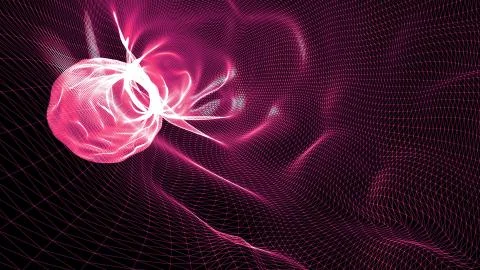 Grid net spider web tunnel abstract drawing polygonal graphics illustration Stock Illustration