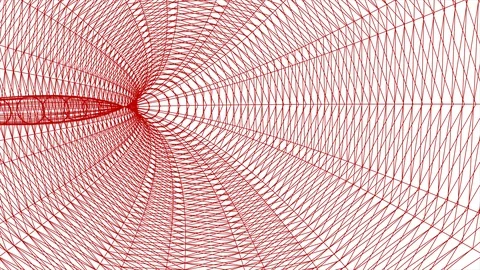 Grid net tunnel abstract drawing polygonal soft moving seamless loop motion Stock Footage 87009878