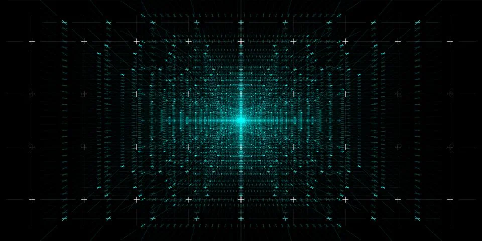 Grid network overlay texture background Stock Illustration