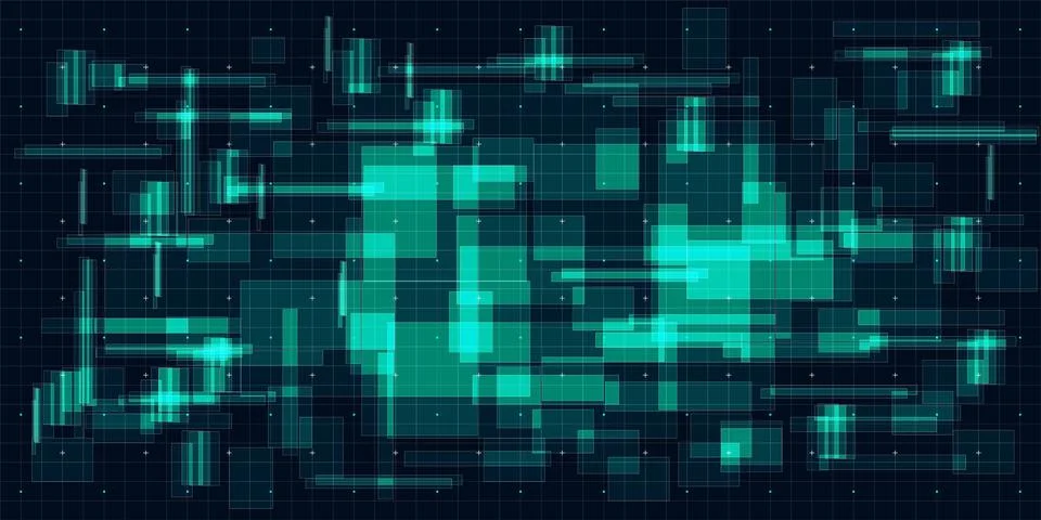 Grid network overlay texture background Stock Illustration