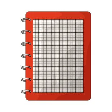 Grid Notebook illustration Stock Illustration