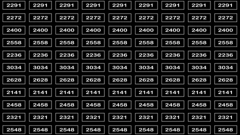 Grid of numbers changing over time abstract background loop motion graphic .. Stock Footage 336803665