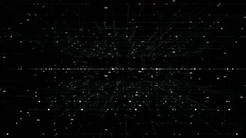 A grid of numbers. HUD Stock Footage 94695492