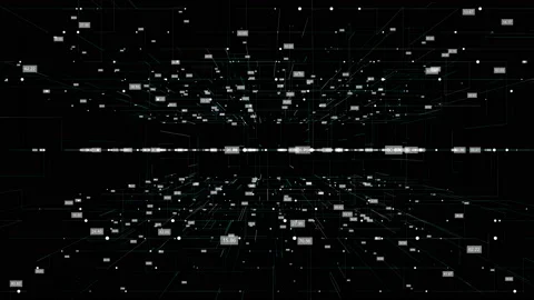 A grid of numbers. HUD Stock-Footage 94695980