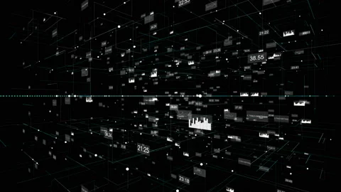 A grid of numbers. HUD Stock Footage 94732087