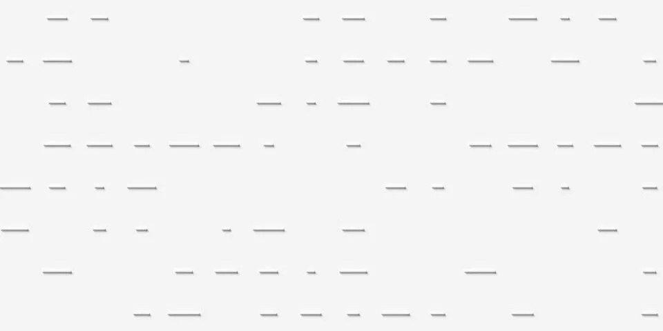 Grid or array of short lines or rectangle cubes geometrical white backgroun.. Stock Illustration