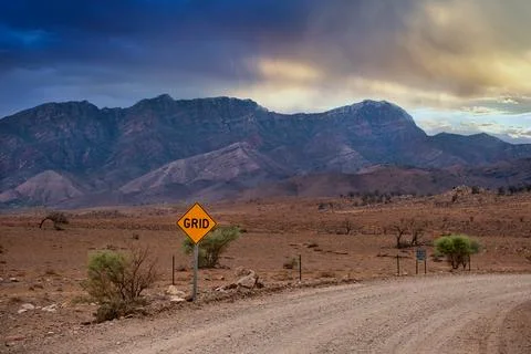 Grid, Outback, Australia Stock Photos