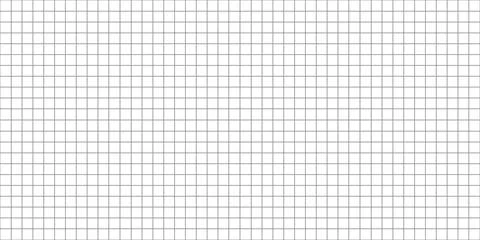Grid paper background with square pattern, seamless graph paper, white and gray Stock Illustration