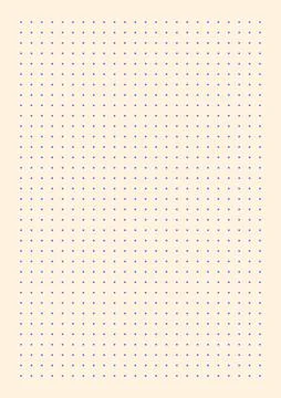 Grid paper. Dotted grid on beige background. Abstract dotted transparent Illustrazione stock
