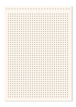 Grid paper. Dotted grid on white background. Abstract dotted transparent イラスト素材