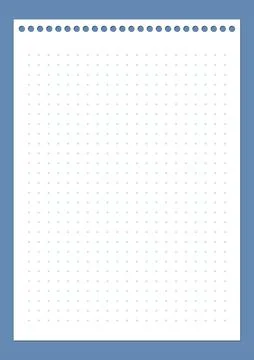 Grid paper. Dotted grid on white background. Abstract dotted transparent Stock Illustration