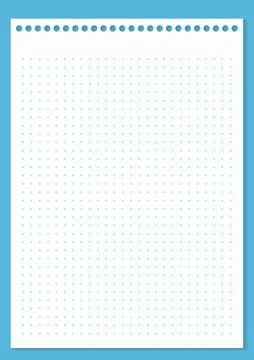 Grid paper. Dotted grid on white background. Abstract dotted transparent Stock Illustration