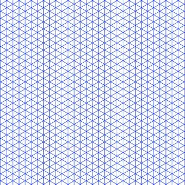 Grid paper. Isometric black grid on white background. Abstract lined transparent Stock Illustration