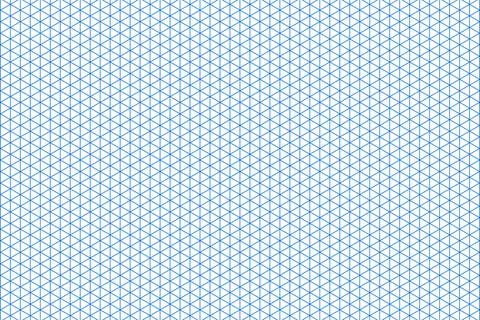 Grid paper. Isometric color grid on white background. Abstract lined transparent Illustrazione stock