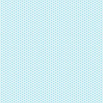 Grid paper. Isometric color grid on white background. Abstract lined transparent Stock Illustration