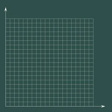 Grid paper. Mathematical graph. Cartesian coordinate system with x-axis, y-axis Stock Illustration
