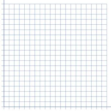 Grid paper. Mathematical graph. Cartesian coordinate system with x-axis, y-axis Illustrazione stock
