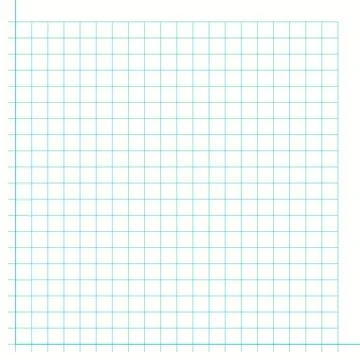 Grid paper. Mathematical graph. Cartesian coordinate system with x-axis, y-axis Stock Illustration