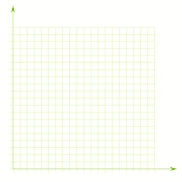 Grid paper. Mathematical graph. Cartesian coordinate system with x-axis, y-axis Illustrazione stock
